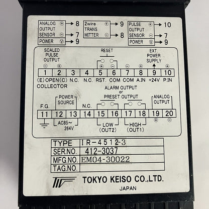 東京計装　流量計　IR-4512-3