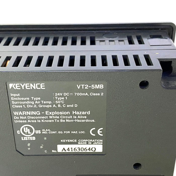 キーエンス　5型モノクロタッチパネル　ネジ無　VT2-5MB