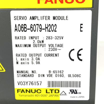FANUC　サーボアンプ　A06B-6079-H202