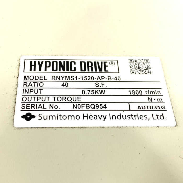 住友重機械　ハイポニック減速機　RNYMS1-1520-AP-B-40