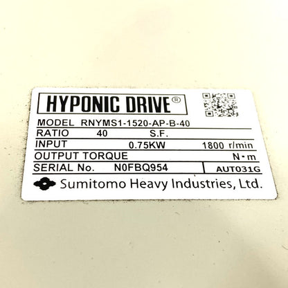 住友重機械　ハイポニック減速機　RNYMS1-1520-AP-B-40