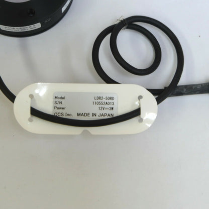 シーシーエス　赤色リング照明　LDR2-50RD (DC12V)