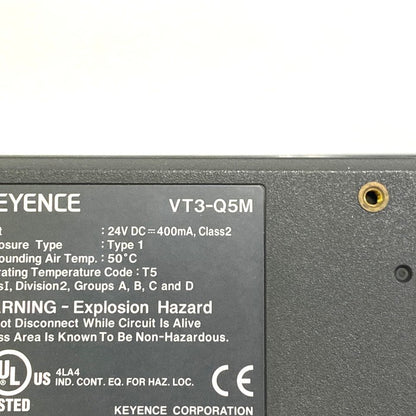 キーエンス　5型TFTモノクロタッチパネルディスプレイ　VT3-Q5M