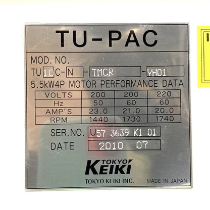 東京計器　油圧ユニット　TU10C-N-TMCR-YH01