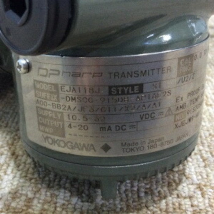 横河電機　リモート差圧伝送器　1/2-150RF 10M EJA118J-DMSCG-915DB-AP16E2S