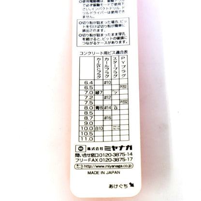 ミヤナガ　デルタゴンビット　振動用　８本セット　DLS064