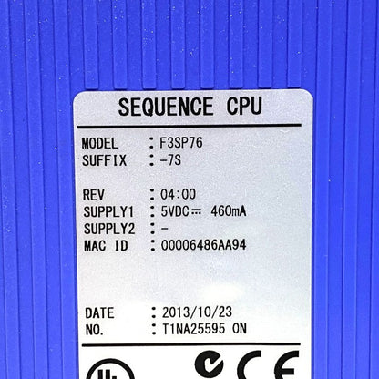 横河電機　CPUモジュール　F3SP76-7S