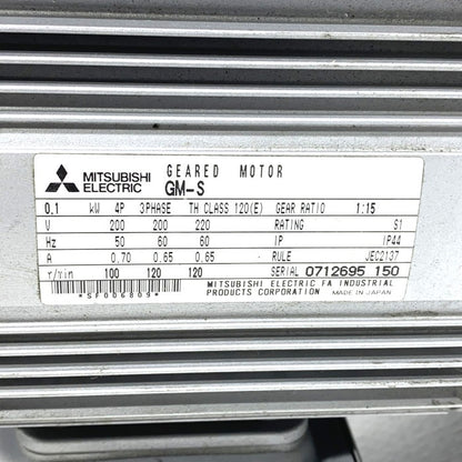 三菱電機　ギヤードモーター　GM-S 0.1kw