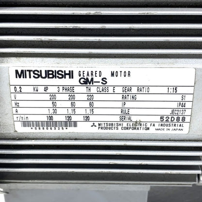三菱電機　ギヤードモーター　GM-S 0.2kw
