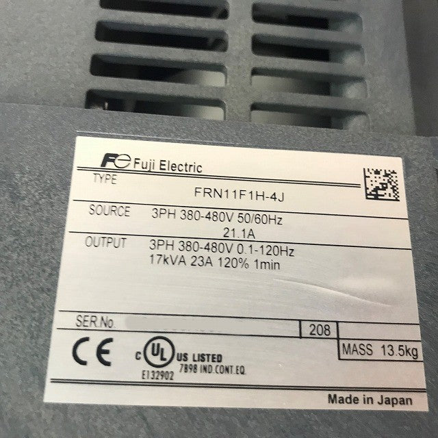 富士電機　インバータ　FRN11F1H-4J　400V　11KW