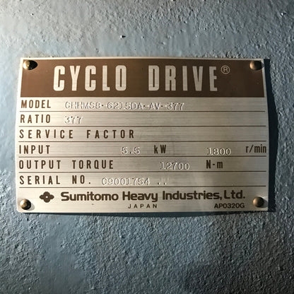 住友重機　サイクロ減速機　CHHMS8-6215DA-AV-377