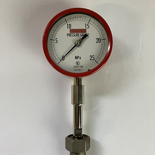 長野計器　高圧高温用ダイヤフラムシール式圧力計　8DPI-9B　100Φ　G3/4　0～25MPa