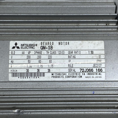 三菱電機　ギアモーター　GM-SB　0.2kw