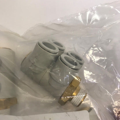 SMC　ワンタッチ管継手　ダブルブランチユニバーサルエルボ　KQ2ZD12-03AS
