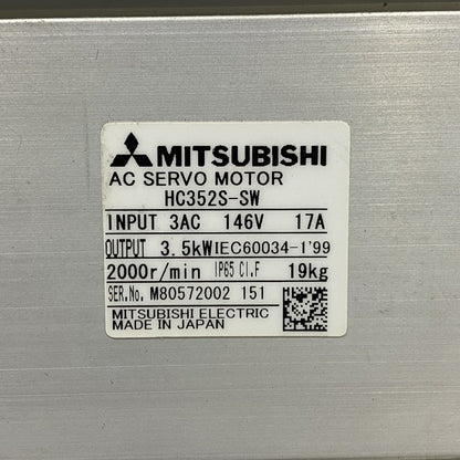 三菱電機　ＡＣサーボモーター　HC352SW-A45