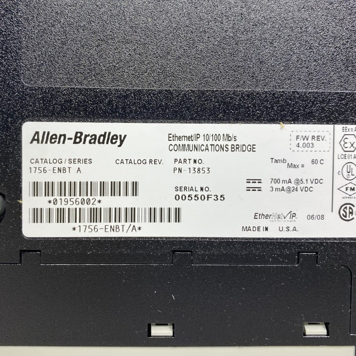 Allen-Bradley　コントローラー　1756-ENBT