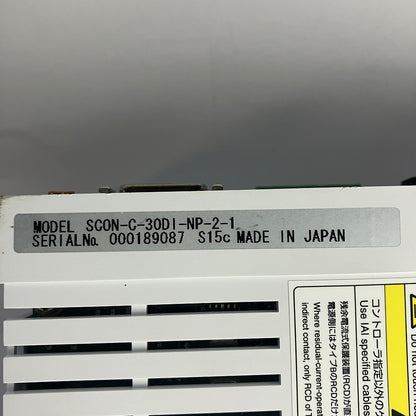 IAI　コントローラー　SCON-C-30DI-NP-2-1