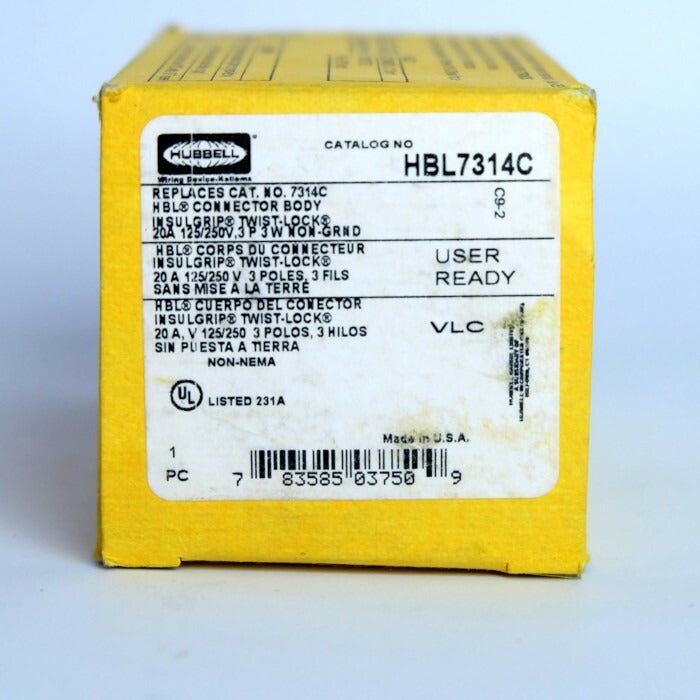 HUBBELL　モーターコネクタ　5個セット　HBL7314C