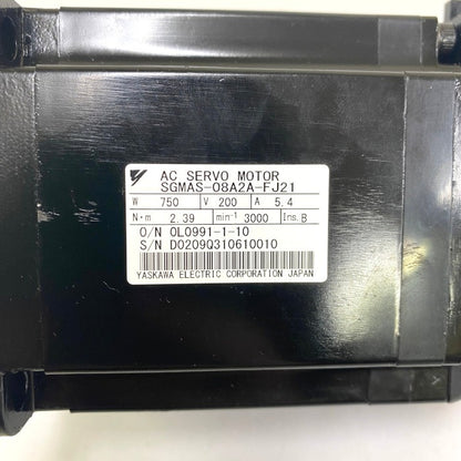 安川電機　サーボモータ　SGMAS-08A2A-FJ21