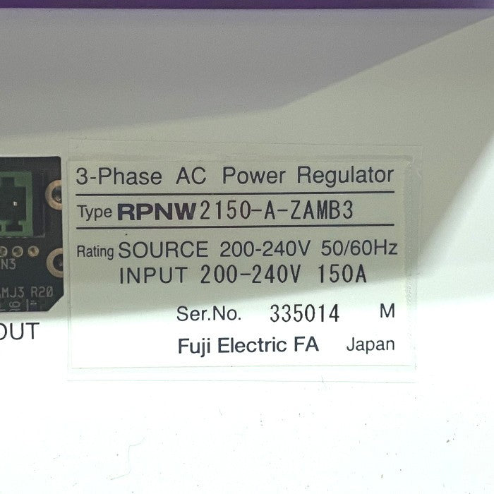 富士電機　交流電力調整器　RPNW2150-A-ZAMB3
