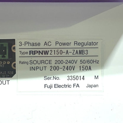 富士電機　交流電力調整器　RPNW2150-A-ZAMB3