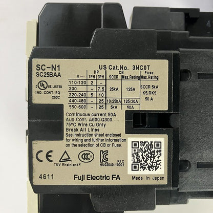 富士電機　電磁接触器　SC-N1　コイル電圧100V　3個セット