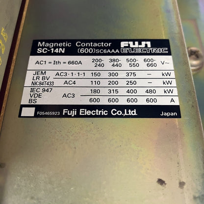 富士電機　電磁接触器　SC-14N　SC6AAA