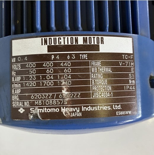 住友重工　サイクロ減速機　CHHBMN05A-6160DA-1003