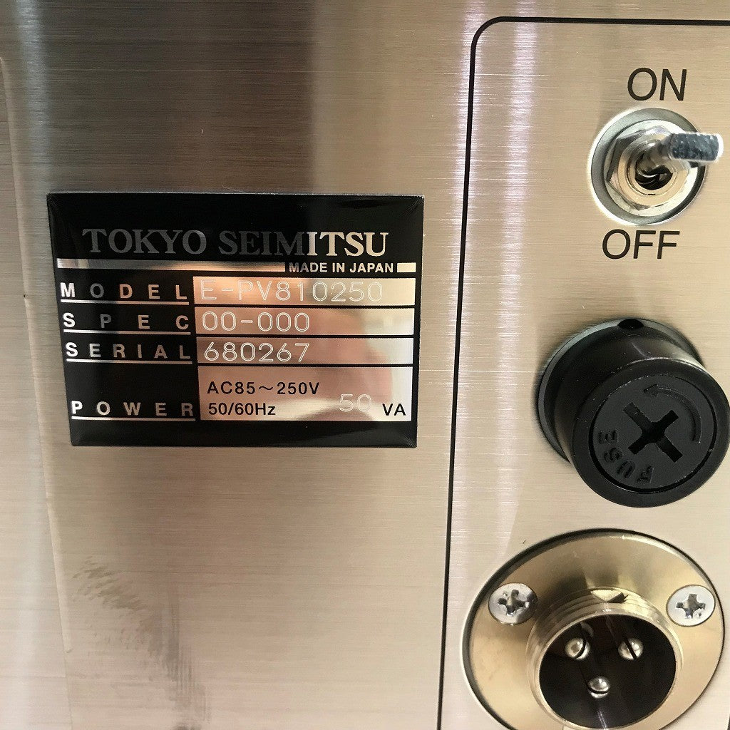 東京精密　パルコムV　アンプ　E-PV810250　取扱説明書　ケーブル付