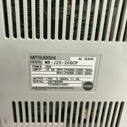 三菱電機　MELSERVO-J2-Superシリーズ　サーボアンプ　MR-J2S-200CP
