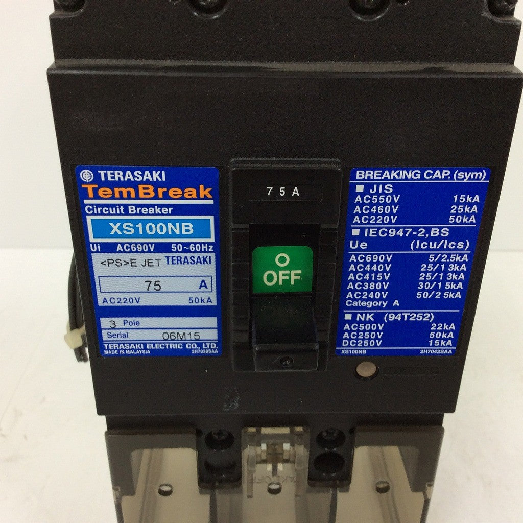 TERASAKI  XS100NB 75A 3POLE