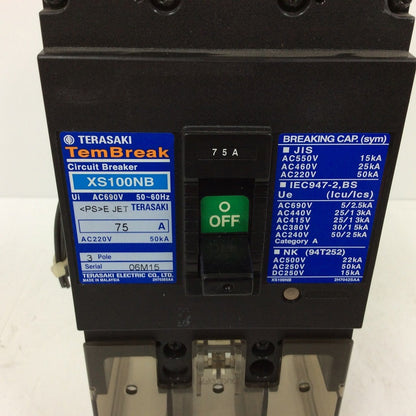 TERASAKI  XS100NB 75A 3POLE