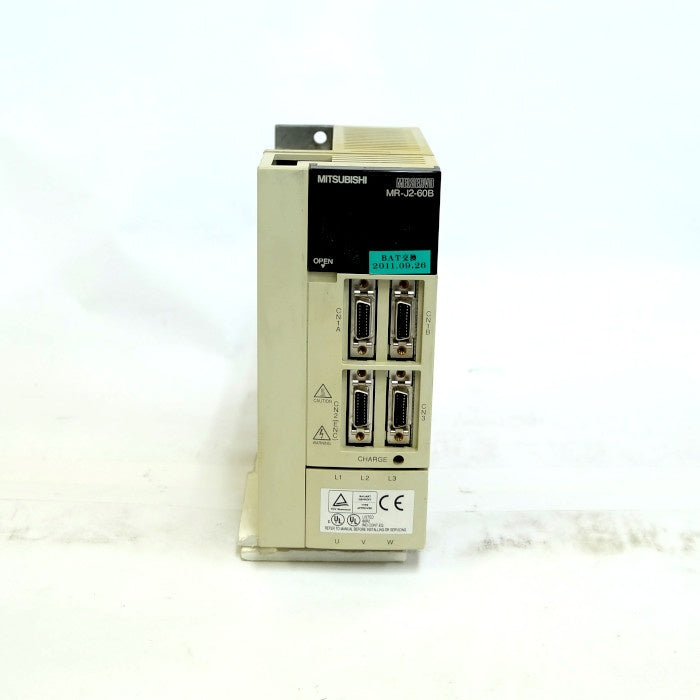 三菱電機　ACサーボアンプ カバー破損有　MR-J2-60B