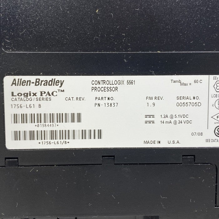 Allen-Bradley　コントローラー　1756-L61