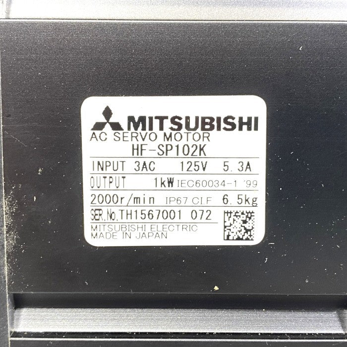 三菱電機　ACサーボモータ　HF-SP102K