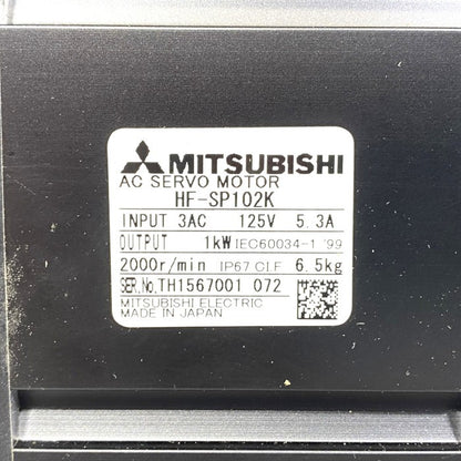 三菱電機　ACサーボモータ　HF-SP102K