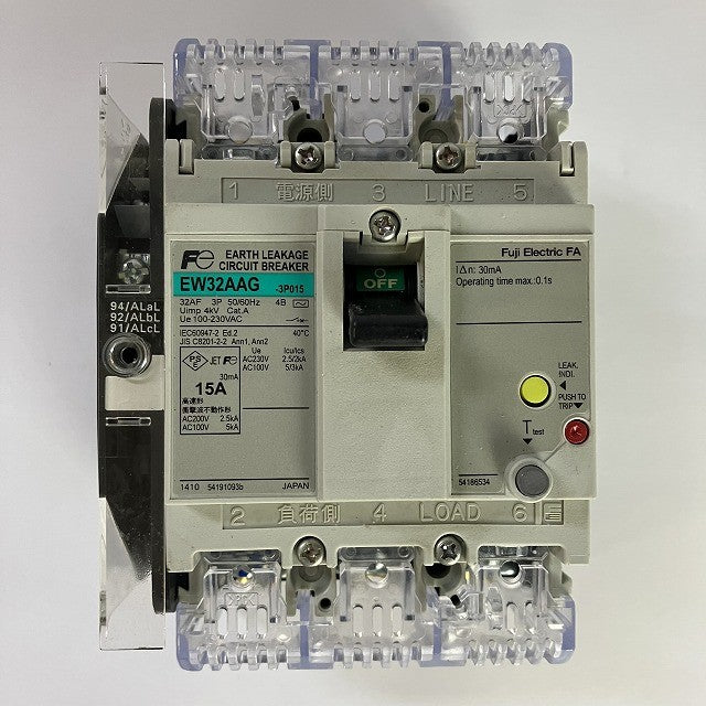 富士電機　ブレーカー　EW32AAG　3P　15A