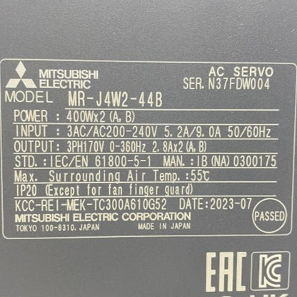 三菱電機　サーボアンプ　MR-J4W2-44B