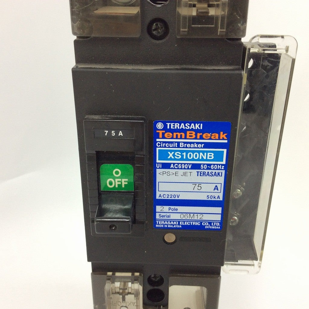 TERASAKI  ブレーカー XS100NB 75A 2POLE