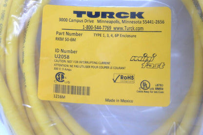 TURCK　コネクションケーブル　RKM 50-6M