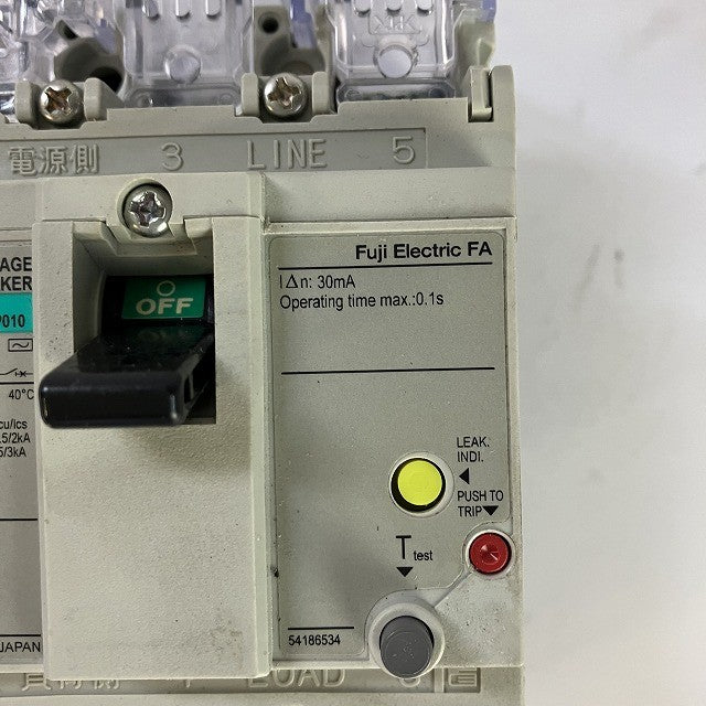 富士電機　ブレーカー　EW32AAG　3P　10A