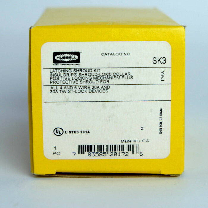 HUBBELL　ラッチングシュラウドキット　5個セット　SK3