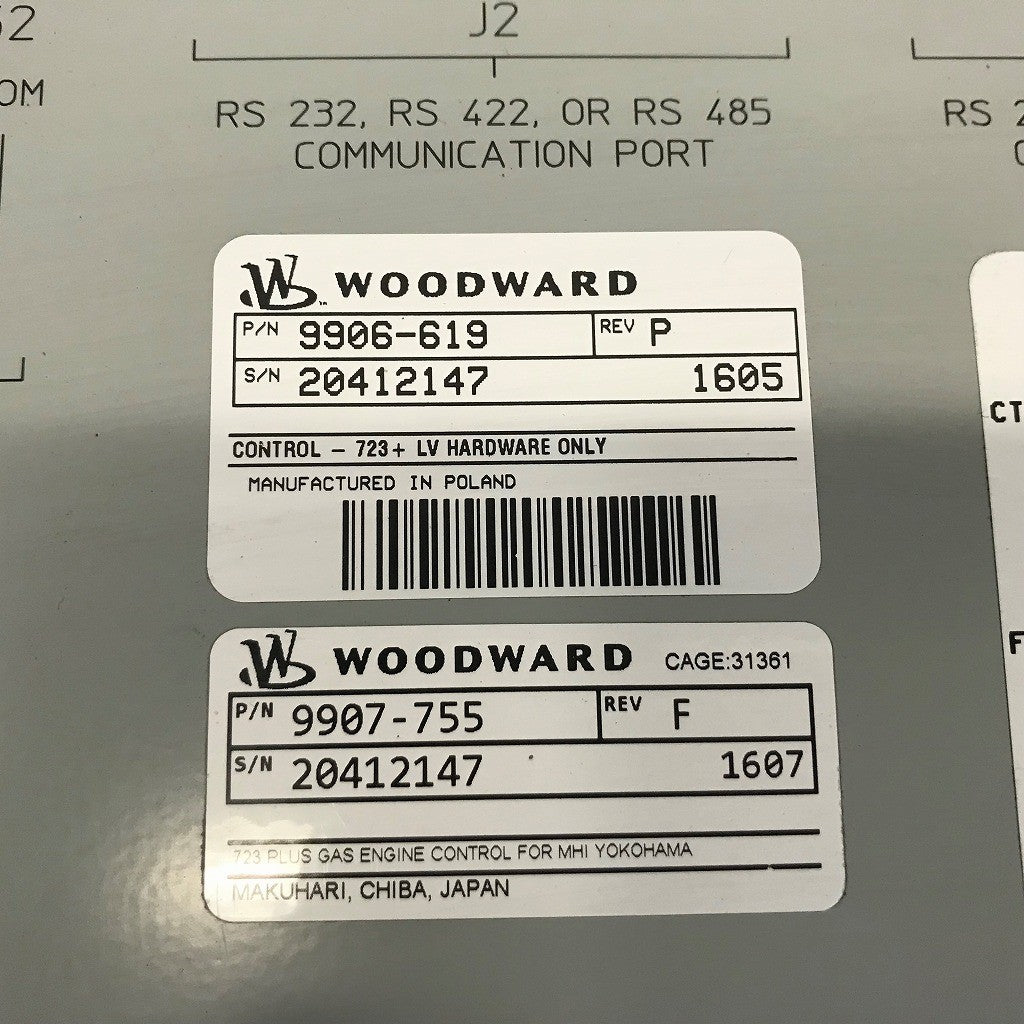 WOODWARD　コントローラ　723 PLUS DIGITAL CONTROL　9906-619