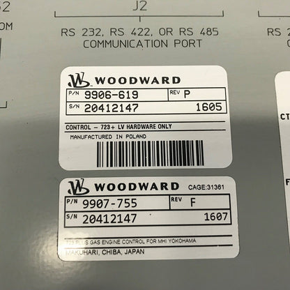 WOODWARD　コントローラ　723 PLUS DIGITAL CONTROL　9906-619