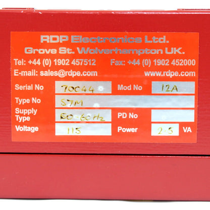 RDP-Electronics　トランスデューサアンプ　S7M　50-60Hz