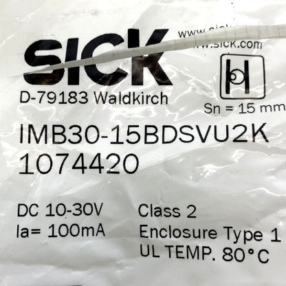 SICK　センサー　IMB30-15BDSVU2K 1074420