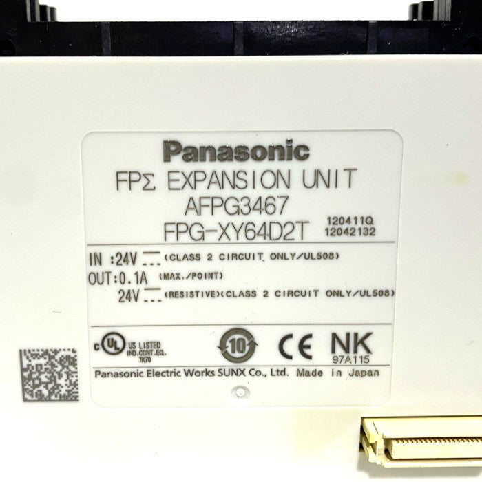 Panasonic　増設ユニット　AFPG3467
