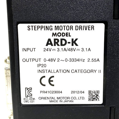 オリエンタルモーター　電動アクチュエータ用ドライバ　ARD-K