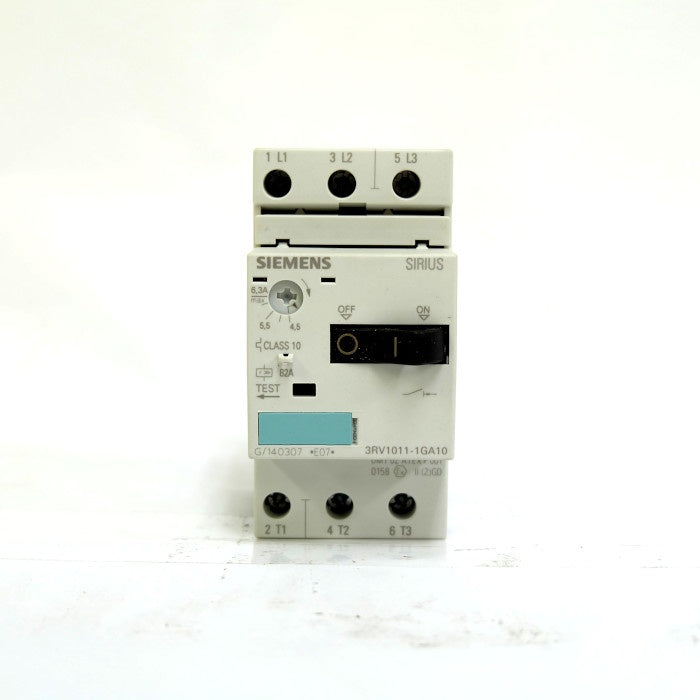 シーメンス　モーターブレーカー　3RV1011-1GA10(S00 4.50~6.30A)