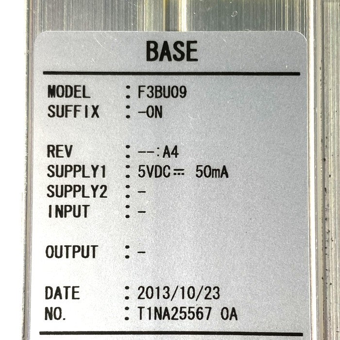 横河電機　 ベースモジュール　F3BU09-0N
